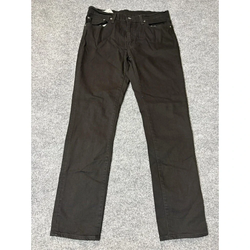 Levi's 511 Jeans Mens 33x32 Black Dark Wash Slim Fit Tapered Stretch Denim